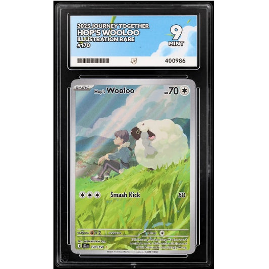 2025 Pokemon Journey Together Hop's Wooloo 170/159 Ace Mint 9 Preowned