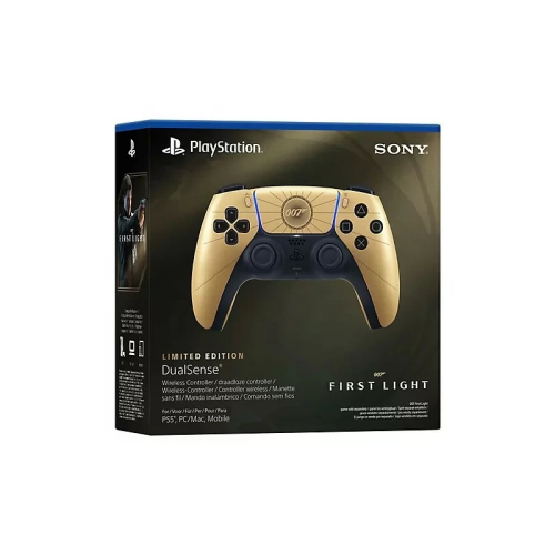 Playstation 5 Official DualSense Controller 007 First Light Gold Grade A Preowned