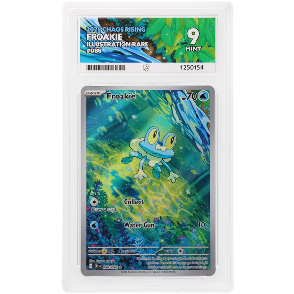 2026 Chaos Rising Froakie Illustration Rare 088/086 ACE Mint 9 Preowned