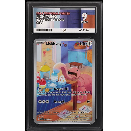 2024 Pokemon Temporal Forces Lickitung 180/162 Ace Mint 9 Preowned