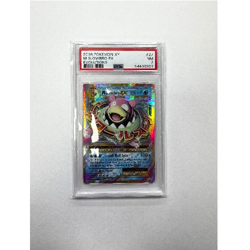 2016 Pokemon XY Evolutions M Slowbro EX 027/108 PSA 7 (NM) Preowned