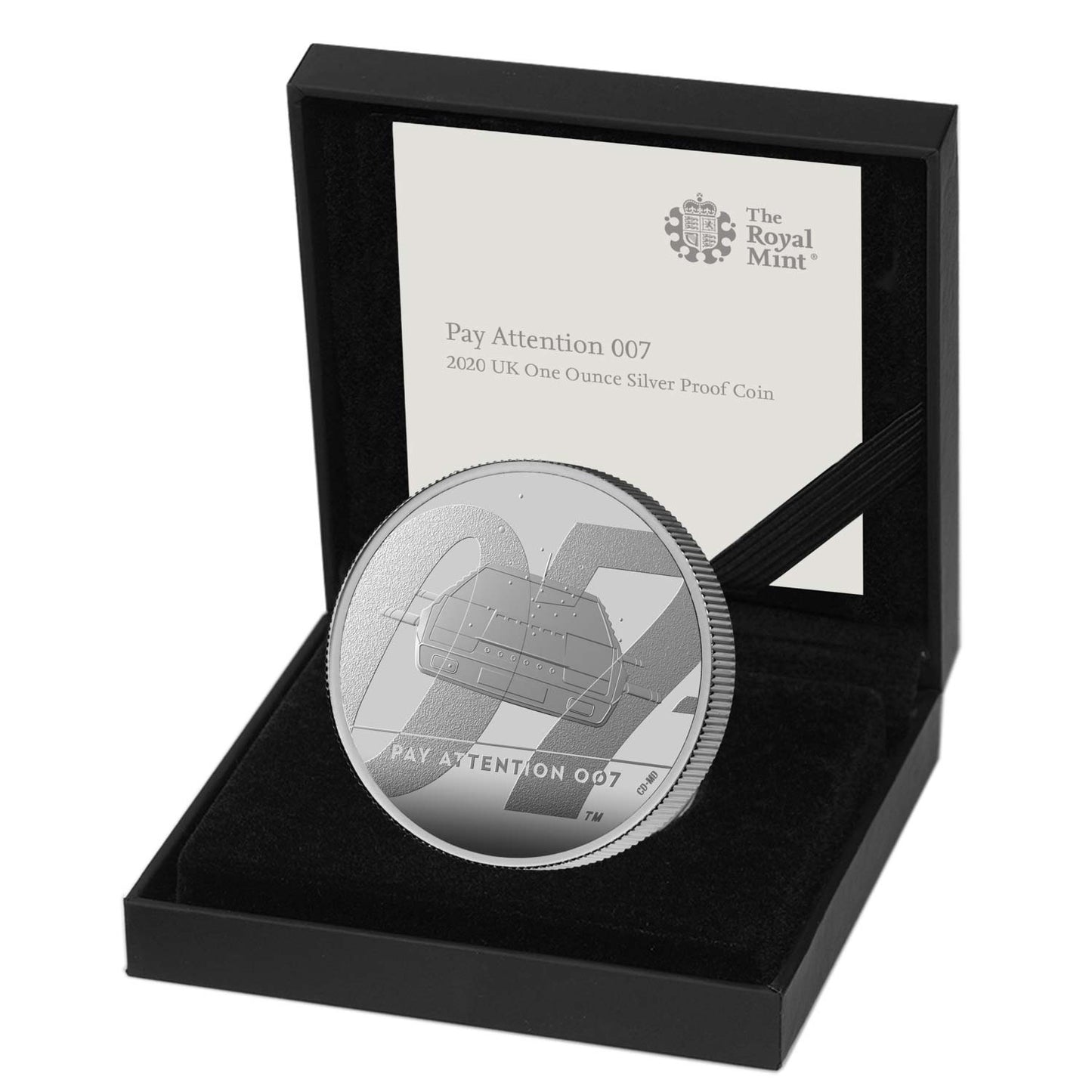 Royal Mint Pay Attention 007 2020 UK 1oz Silver Proof Coin Preowned