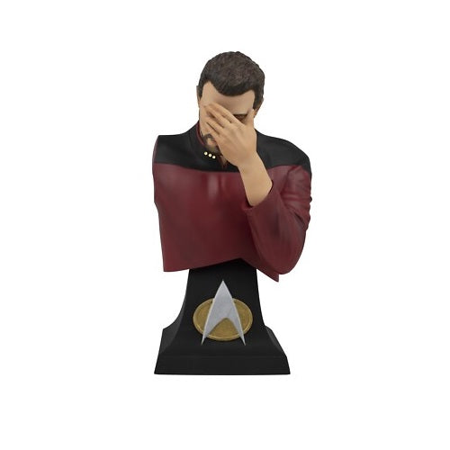 Icon Heroes - Star Trek The Next Generation Commander William Riker Face Palm Bust (18+) Preowned