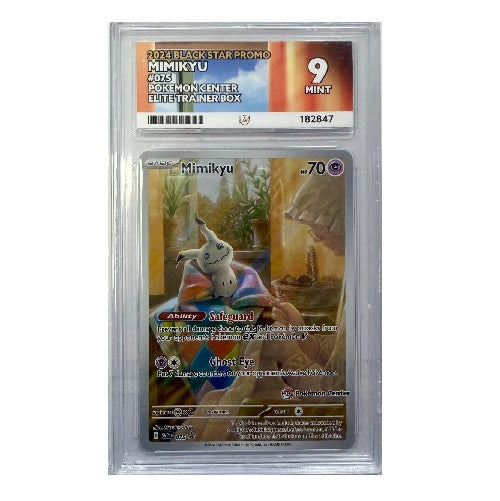 2024 Pokemon Black Star Mimikyu Pokemon Centre 075 Ace Mint 9 Preowned