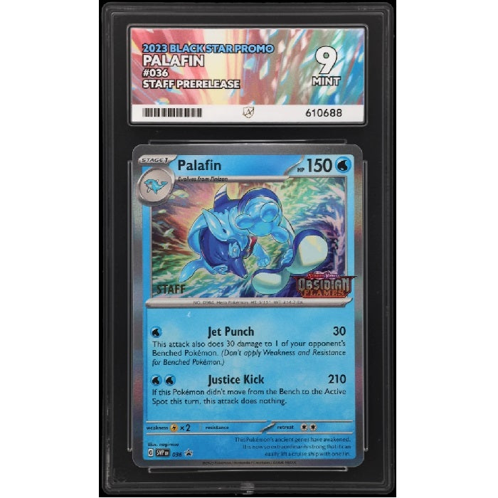 2023 Pokemon Black Star Promo Palafin Staff Prerelease Stamped 036 Ace Mint 9 Preowned