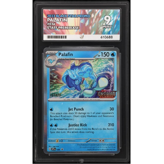 2023 Pokemon Black Star Promo Palafin Staff Prerelease Stamped 036 Ace Mint 9 Preowned