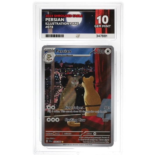 2024 Pokemon Shrouded Fable Persian 078/064 ACE Gem Mint 10 Preowned