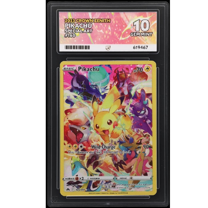 2023 Pokemon Crown Zenith Pikachu 160/159 Ace Gem Mint 10 Preowned