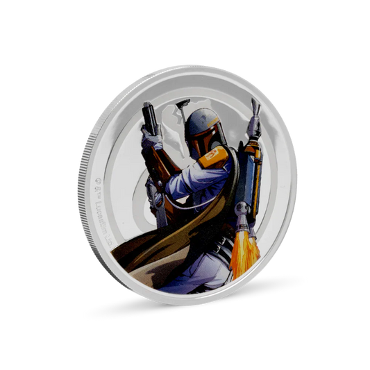 Star Wars Versus Medallion -6. Han Solo & Boba Fett 1oz Silver Coin