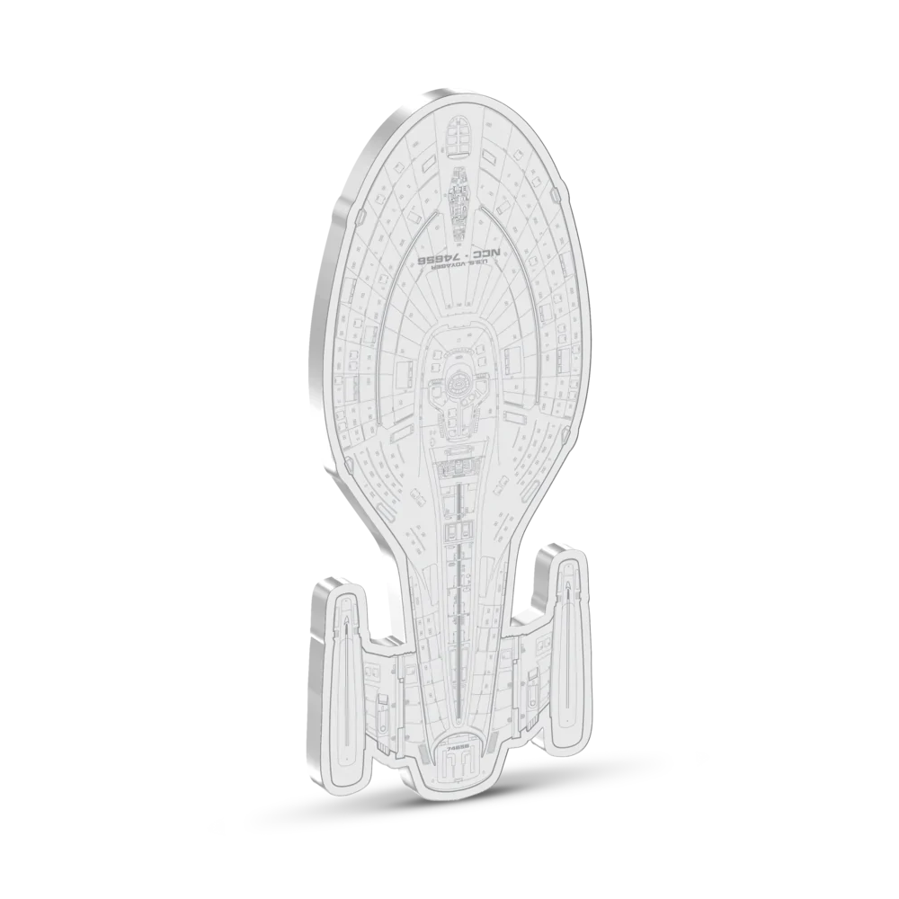 Star Trek Ships – U.S.S. Voyager NCC-74656 3oz Silver Coin