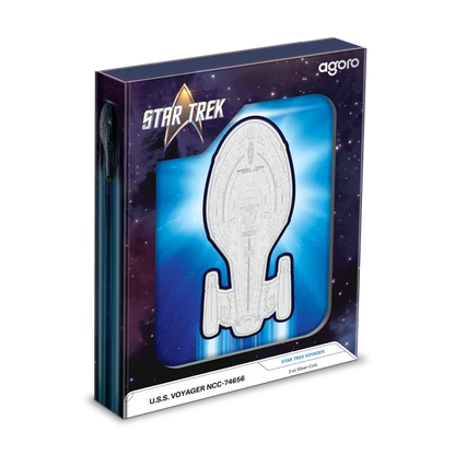 Star Trek Ships – U.S.S. Voyager NCC-74656 3oz Silver Coin