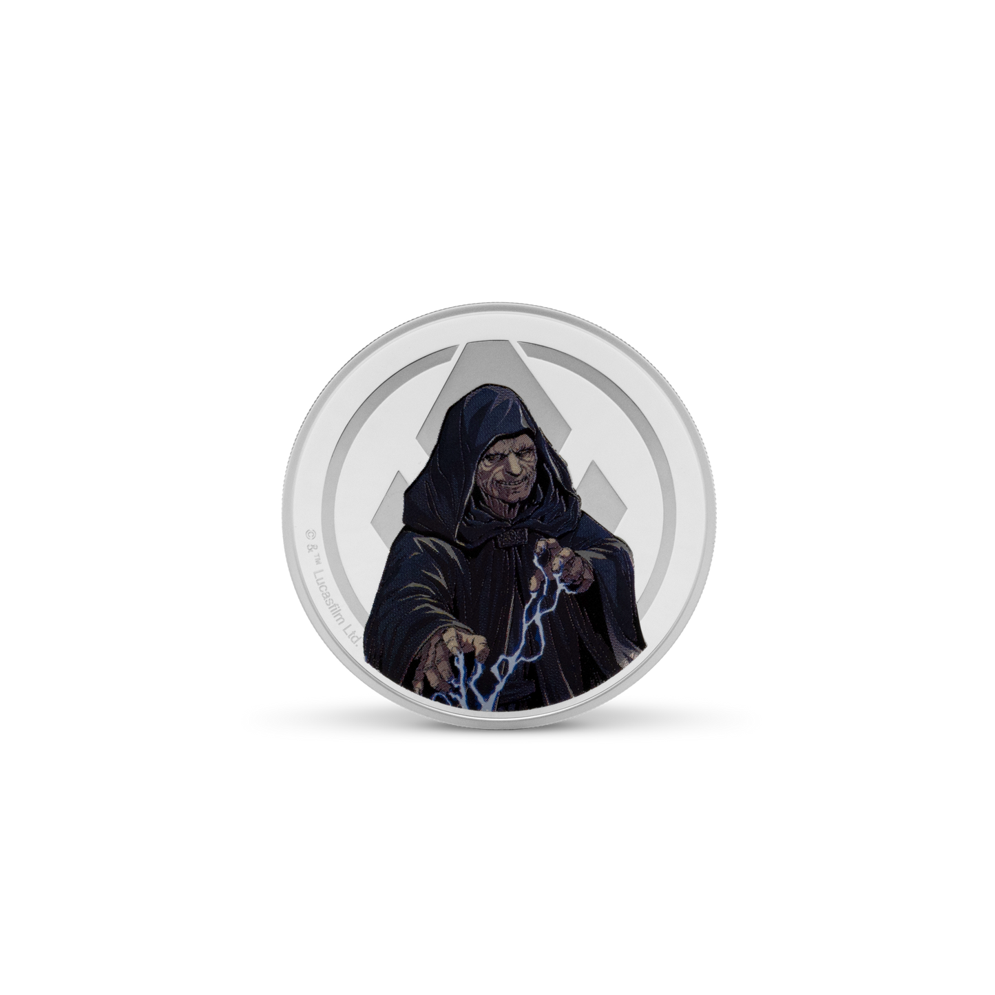 Star Wars Medallion - 5. Yoda & Palpatine 1oz Silver