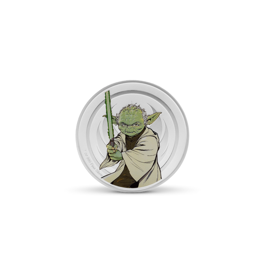 Star Wars Medallion - 5. Yoda & Palpatine 1oz Silver