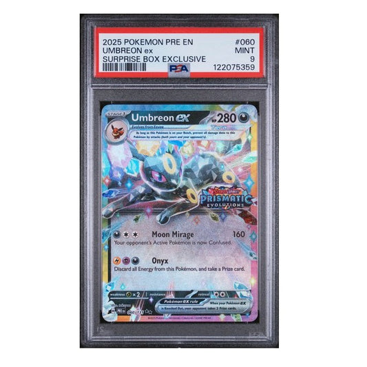 2025 Pokemon Surprise Box Exclusive Umbreon 060/131 PSA Mint 9 Preowned