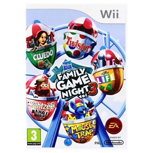 Wii - Hasbro: Family Games Night Vol. 3 (3) Preowned