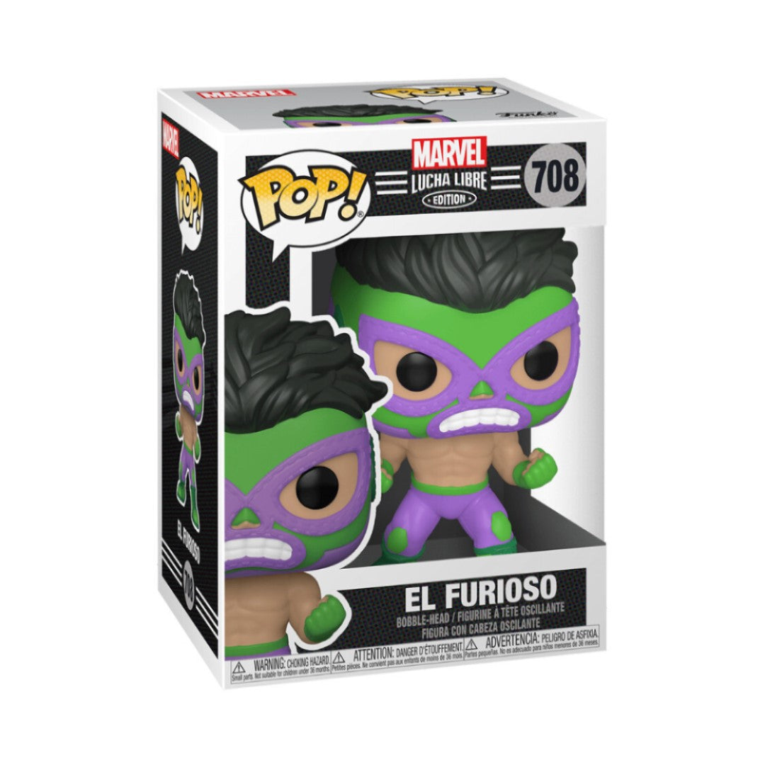Funko Pop - Marvel Lucha Libre [708] El Furioso Preowned
