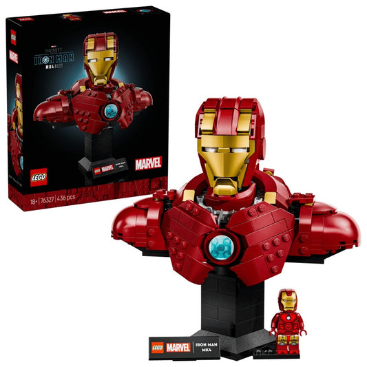 LEGO - 76327 - The Infinity Saga: Iron Man MK4 Bust (18+) Sealed Preowned
