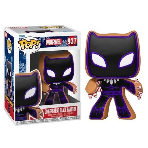 Funko Pop - Marvel [937] Gingerbread Black Panther (3+) Preowned