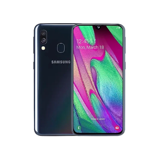 Samsung Galaxy A40 64GB Dual Sim Unlocked Black Grade B Preowned