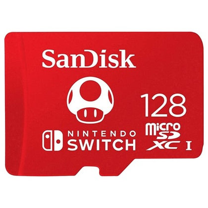 SanDisk Nintendo Switch 128GB microSDXC Card Mushroom UHS-I Unboxed