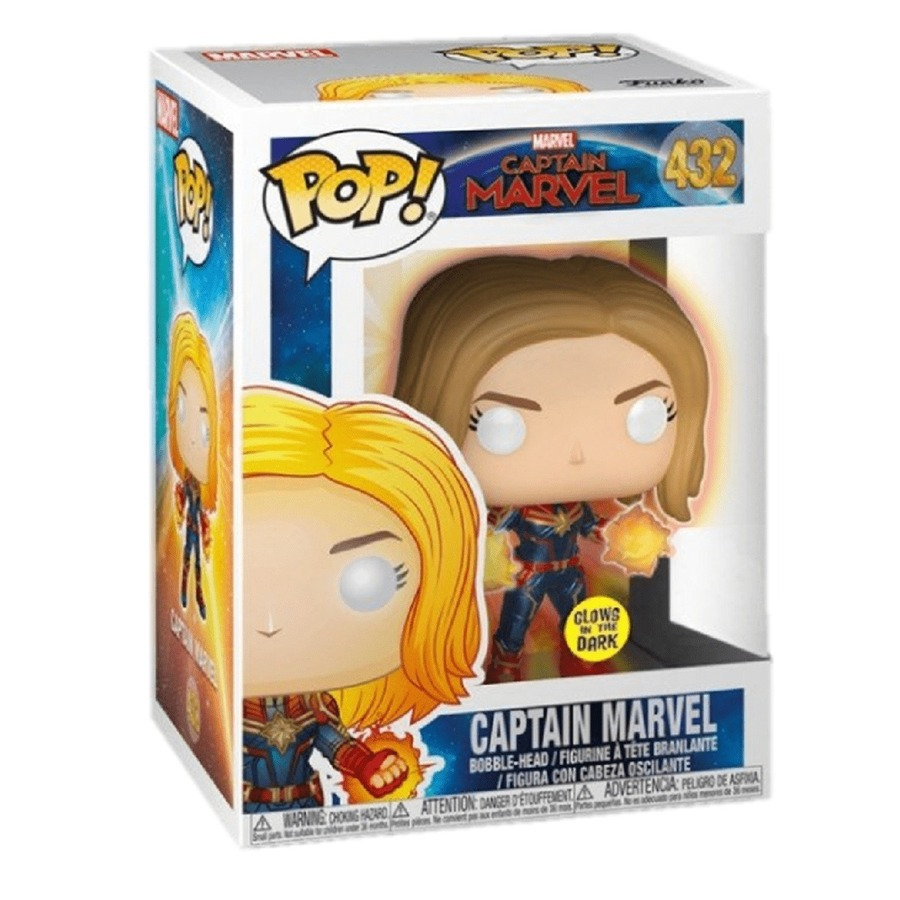 Funko Pop - Captain Marvel [432] Captain Marvel (3+) Preowned