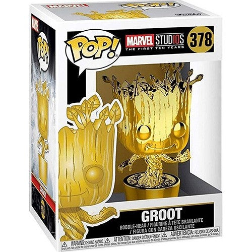 Funko Pop! - Marvel Studios The First Ten Years [378] Groot (3) Preowned