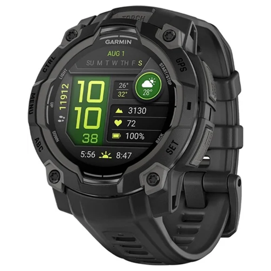 Garmin Instinct 3 AMOLED GPS Smartwatch 45mm Black With Black Band Grade B Preowned