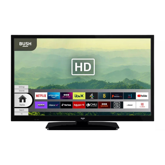 Bush ElED24HDS1 24 Inch Smart HD Ready LED HDR Freeview TV Grade B