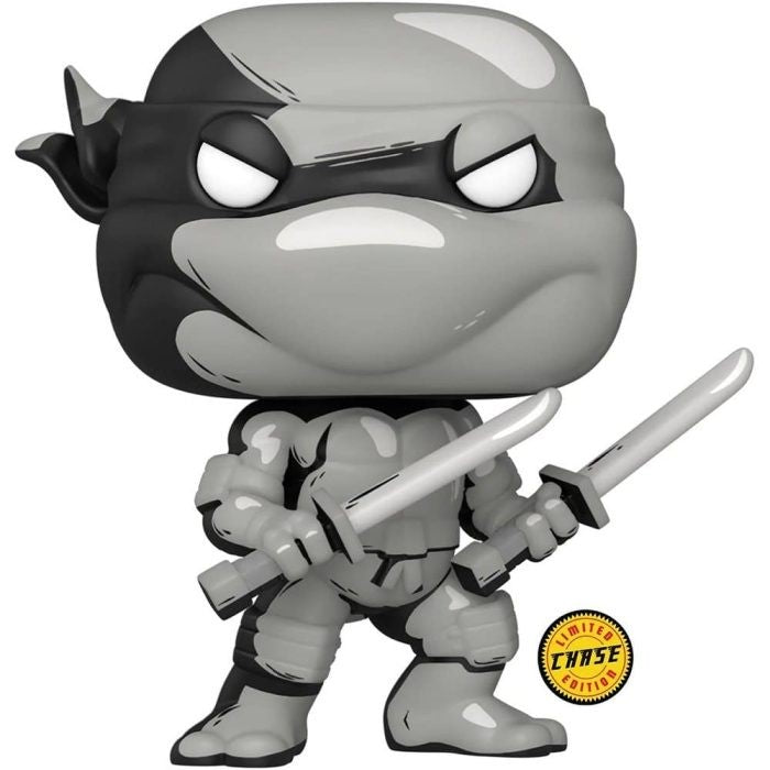 Funko Pop! - Teenage Mutant Ninja Turtles [32] Leonardo Black + White Chase Edition (3+) Preowned