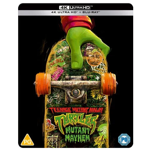 4K Blu-Ray - Teenage Mutant Ninja Turtles: Mutant Mayhem (PG) 2023 4K UHD+BR Steelbook Preowned