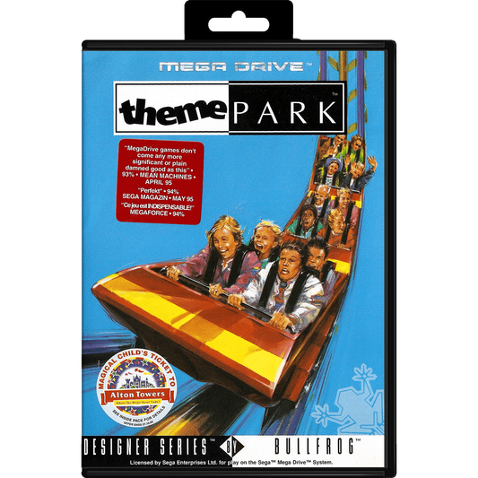 Mega Drive - Theme Park With Manual Boxed Preowned