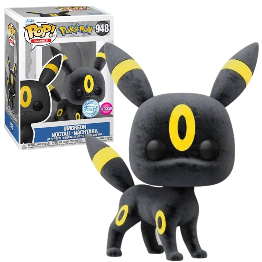 Funko Pop! - Pokemon [948] Umbreon Flocked (3+) Preowned