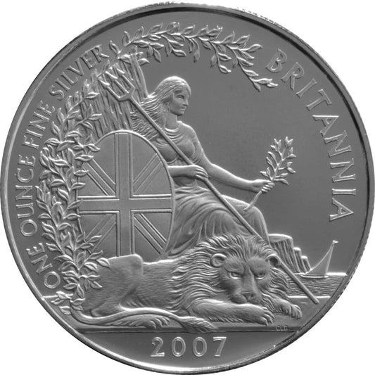 Queen Elizabeth II "2 Pounds" 4th Potrait Brittania 2007 Coin Preowned