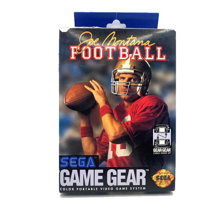Sega Game Gear - Joe Montana Football With Manual Boxed Preowned