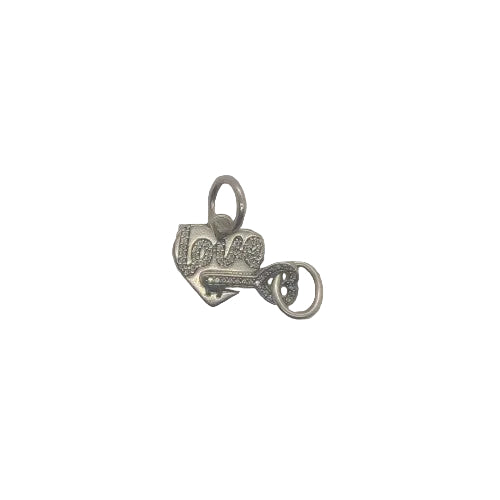 Pandora Splittable Heart & Key Dangle .925 Charm Preowned