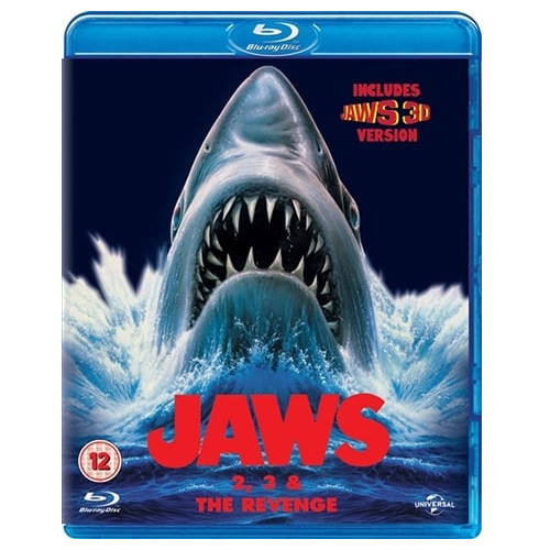 Blu-Ray Boxset - Jaws 2/Jaws 3/ Jaws: The Revenge (12) Preowned