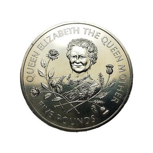 Queen Elizabeth II "5 Pounds" Queen Elizabeth The Queen Mother 1995 Coin Preowned