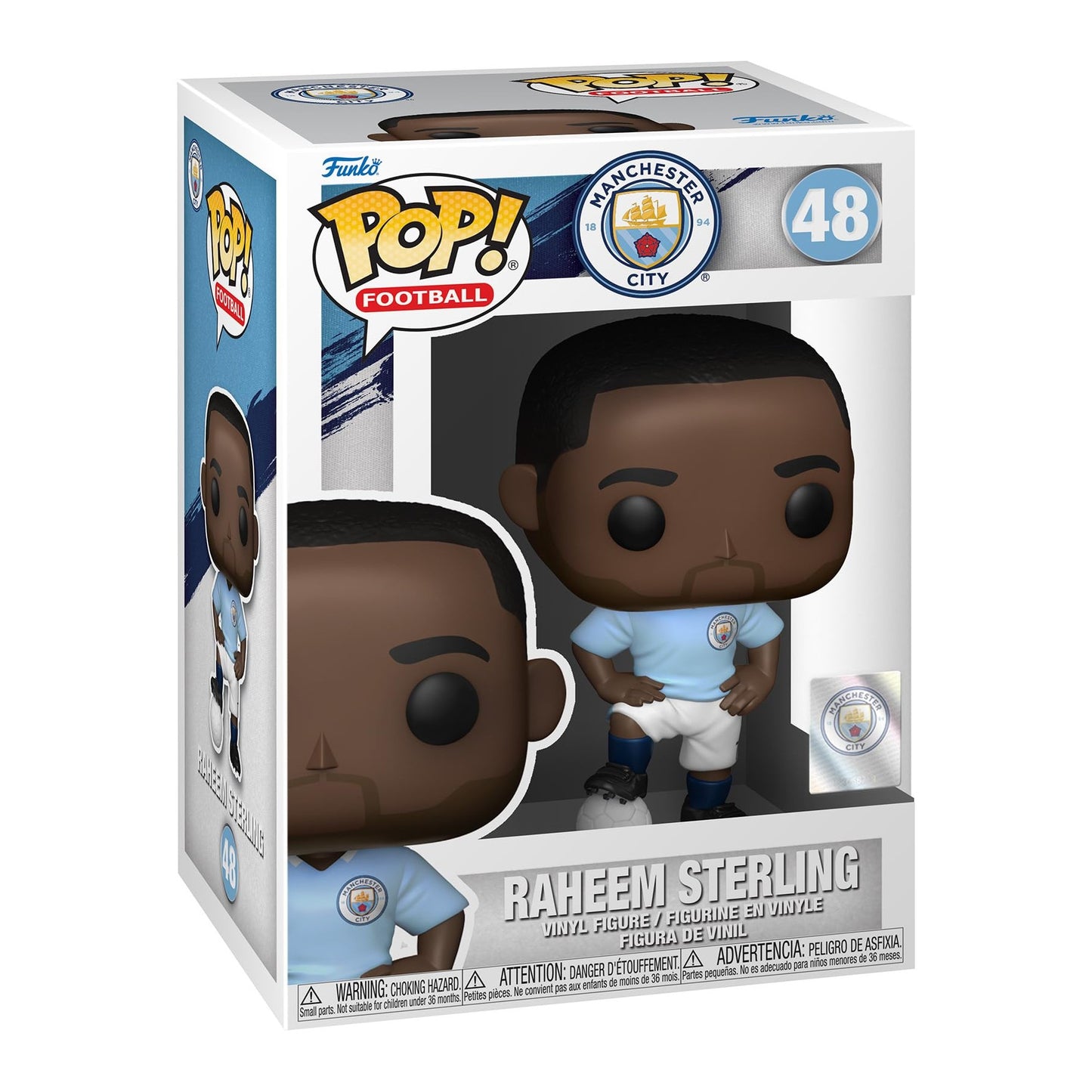 Funko Pop! - Manchester City [48] Raheem Sterling (3+) Preowned