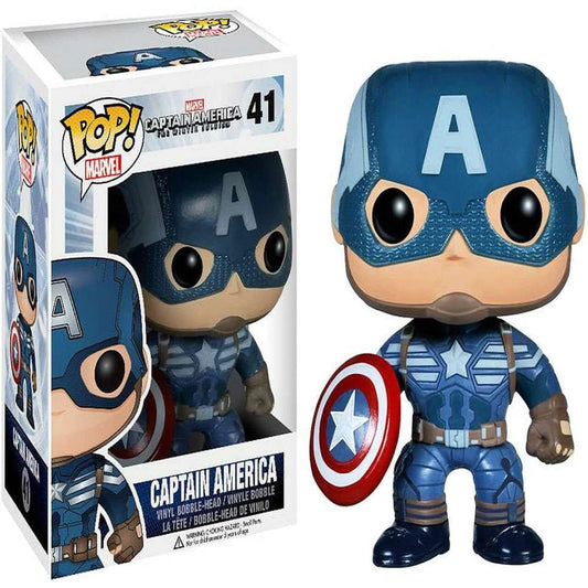 Funko Pop - Marvel Captain America The Winter Soldier [41] Captain America (3+) Preowned