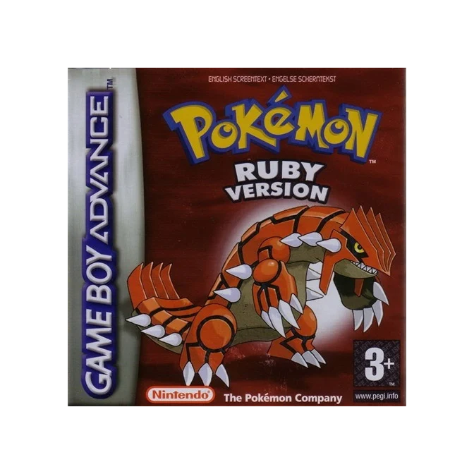 GBA - Pokemon: Ruby With Manual Boxed (3) Preowned