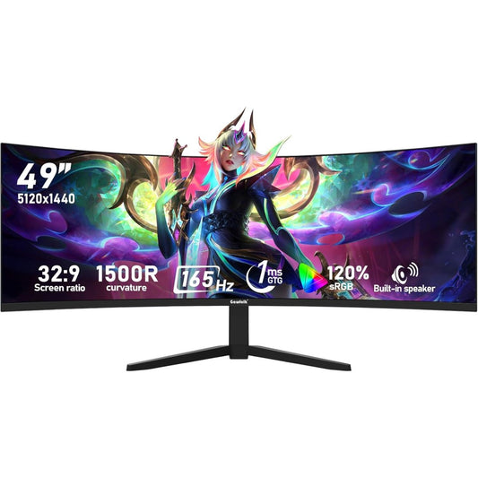 Gawfolk GF490F 49" DQHD Curved LED Monitor Grade B Preowned Collection Only