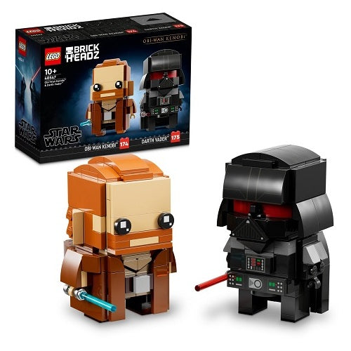 LEGO - Star Wars Brickheadz Obi-Wan Kenobi & Darth Vader (40547) (10+) Sealed Preowned