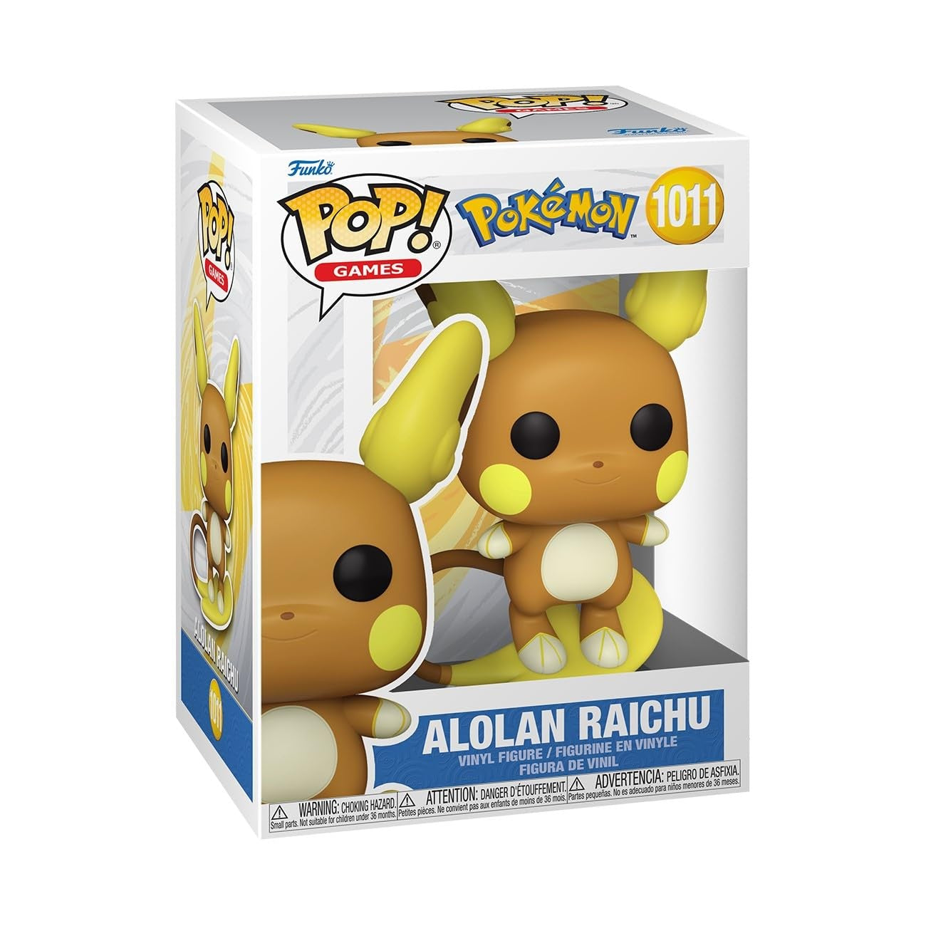 Funko Pop! - Pokemon [1011] Alolan Raichu (3+) Preowned