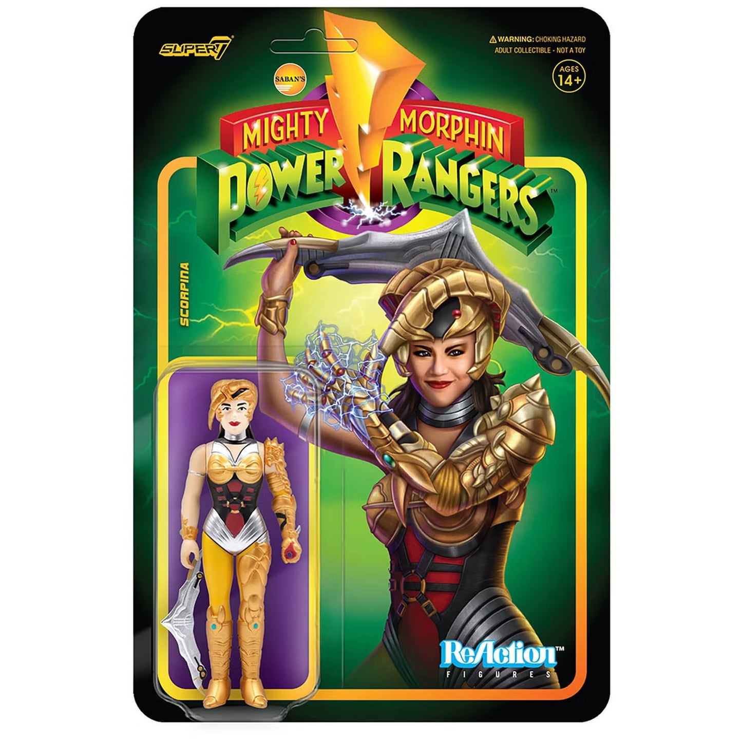 Super7 - Mighty Morphin Power Rangers Scorpina 14+ Preowned