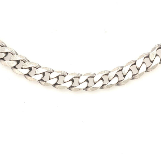 925 Silver Curb Bracelet 8" 31.8g Preowned