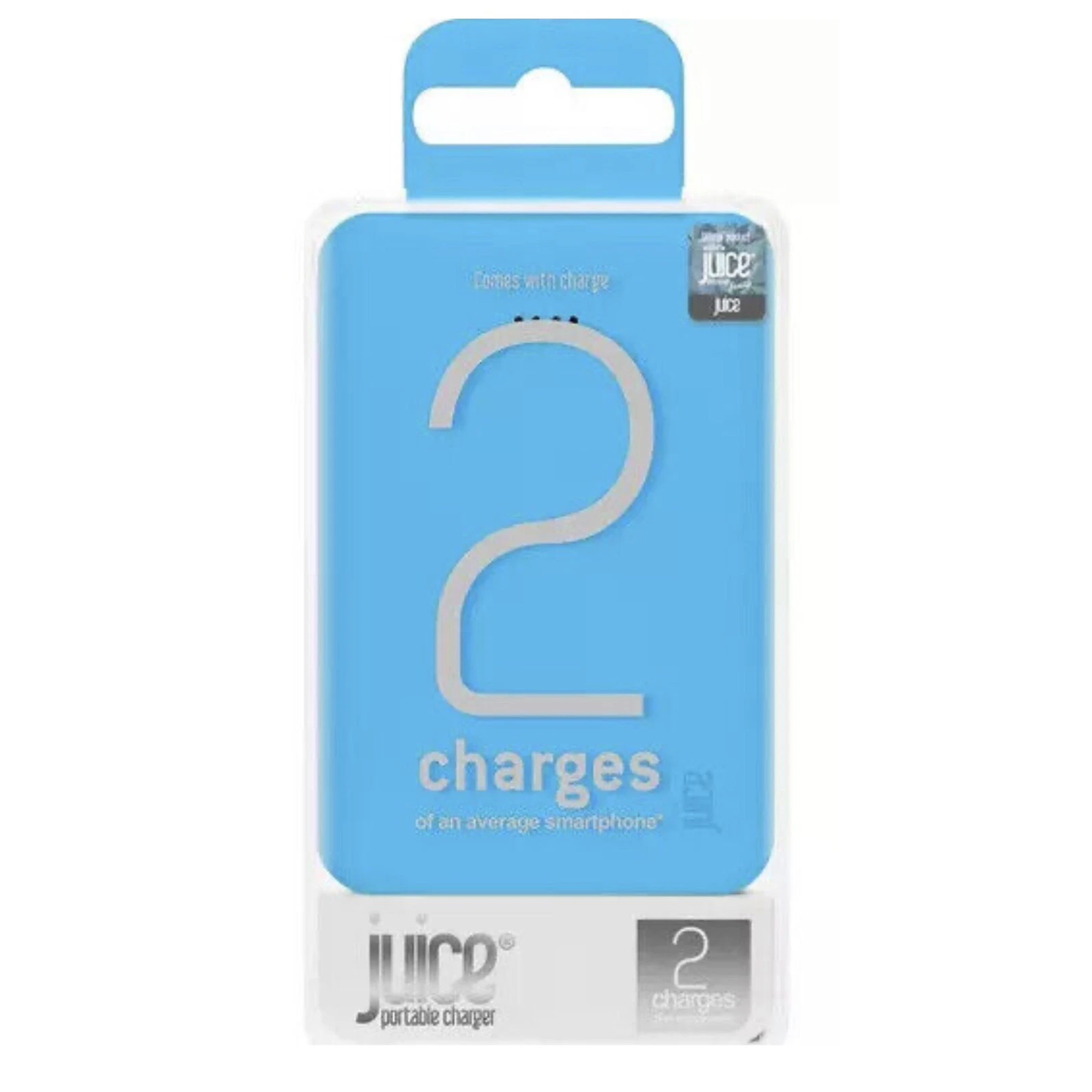 Juice 2 Charge Portable Power Bank 5000mAh Blue Preowned