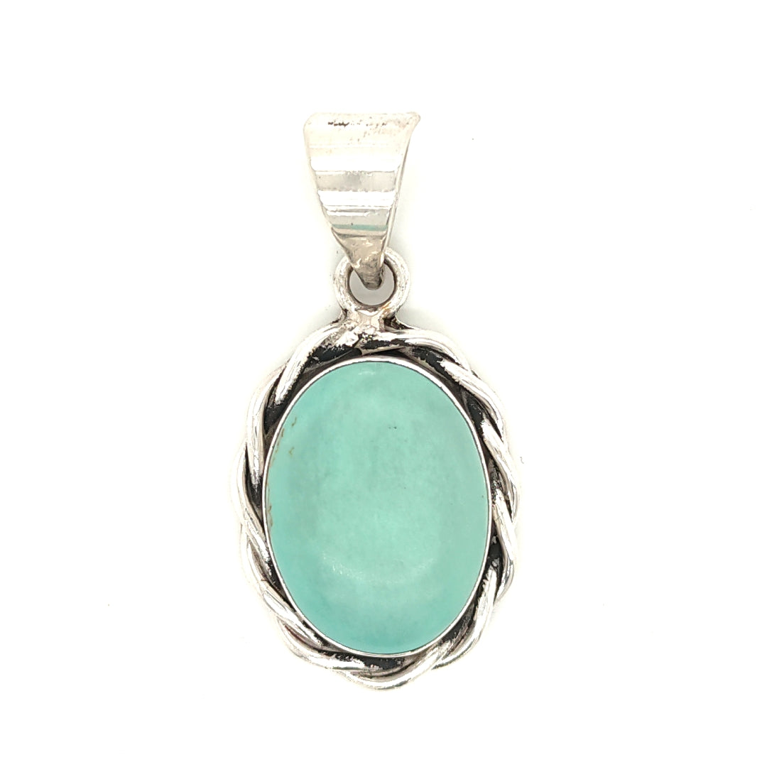 Turquoise Silver Pendant 18.5g Preowned
