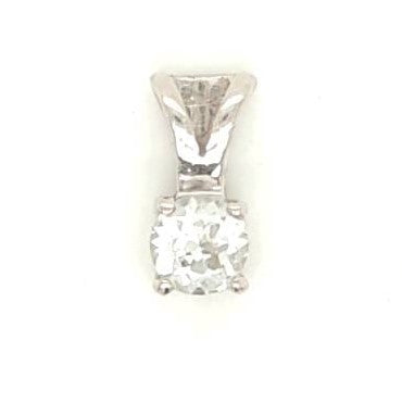 925 Silver Pendant with CZ Stone Preowned