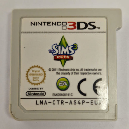 3DS - The Sims 3 Pets (12) Unboxed Preowned