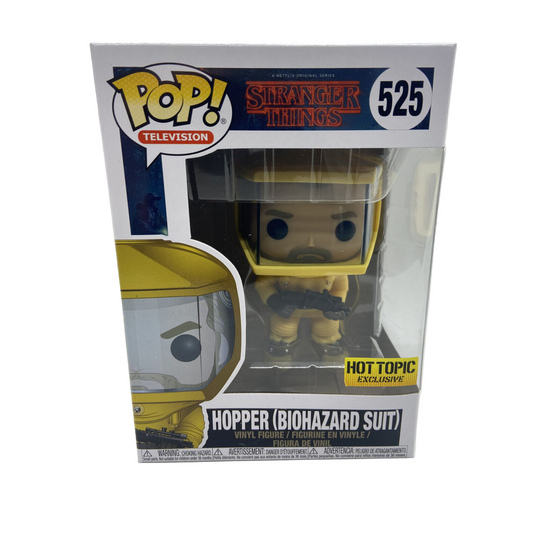 Funko Pop - Stranger Things [525] Hopper Biohazard Suit (3+) Preowned